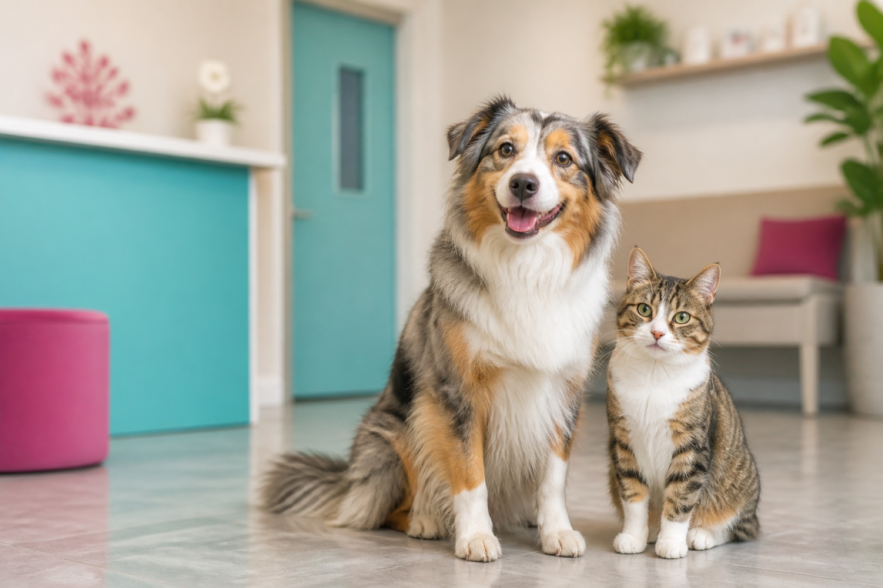 Perro y gato de Mi Dogtora
